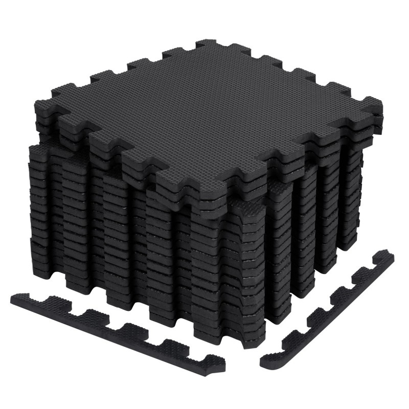 18 Losetas Esterilla Suelo Gimnasio Puzzle Espuma EVA 30x30 cm | Alfombrillas Acolchadas Antideslizantes Tatami Modular 18 Losetas Esterilla Suelo Gimnasio Puzzle Espuma EVA 30x30 cm | Alfombrillas Acolchadas Antideslizantes Tatami Modular