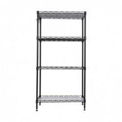 Estantería metal para baño- cocina- garaje- ducha. Niveles o Estantes de almacenaje Ajustables en altura Metálica fuerte