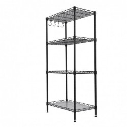 Estantería metal para baño- cocina- garaje- ducha. Niveles o Estantes de almacenaje Ajustables en altura Metálica fuerte