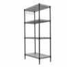 Estantería metal para baño- cocina- garaje- ducha. Niveles o Estantes de almacenaje Ajustables en altura Metálica fuerte