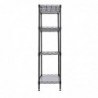 Estantería metal para baño- cocina- garaje- ducha. Niveles o Estantes de almacenaje Ajustables en altura Metálica fuerte