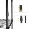 Estantería metal para baño- cocina- garaje- ducha. Niveles o Estantes de almacenaje Ajustables en altura Metálica fuerte