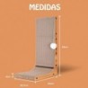 Rascador Para Gatos De Cartón Reforzado Con Madera | Poste Rascador Vertical Y Base Antideslizante | Mueble Rascador