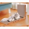 Rascador Para Gatos De Cartón Reforzado Con Madera | Poste Rascador Vertical Y Base Antideslizante | Mueble Rascador