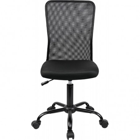 Silla de Oficina Ergonómica sin Reposabrazos con Malla Transpirable - Juvenil Giratoria para Escritorio