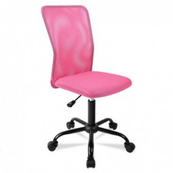 Silla de Oficina Ergonómica sin Reposabrazos con Malla Transpirable - Juvenil Giratoria para Escritorio