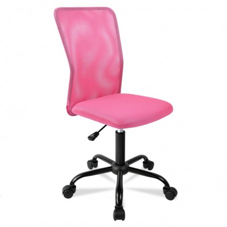 Silla de Oficina Ergonómica sin Reposabrazos con Malla Transpirable - Juvenil Giratoria para Escritorio