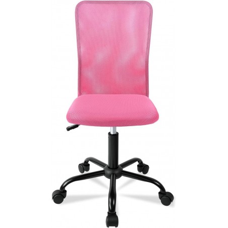 Silla de Oficina Ergonómica sin Reposabrazos con Malla Transpirable - Juvenil Giratoria para Escritorio