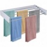 Tendedero de pared plegable extensible retractil. Para interior o exterior. Alta capacidad de carga 30kg. Antioxido.