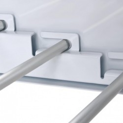 Tendedero de pared plegable extensible retractil. Para interior o exterior. Alta capacidad de carga 30kg. Antioxido.