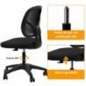 Silla de Oficina o Escritorio ergonómica. Sin reposabrazos. Juvenil sin Brazos. Soporte Lumbar. Tela Transpirable.