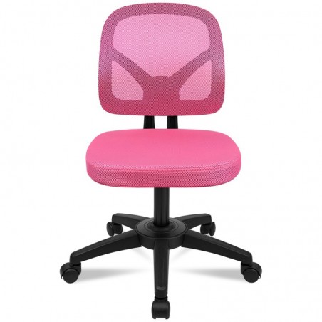 Silla de Oficina Ergonómica sin Reposabrazos con Malla Transpirable y Soporte Lumbar - Juvenil para Escritorio