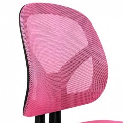 Silla de Oficina Ergonómica sin Reposabrazos con Malla Transpirable y Soporte Lumbar - Juvenil para Escritorio
