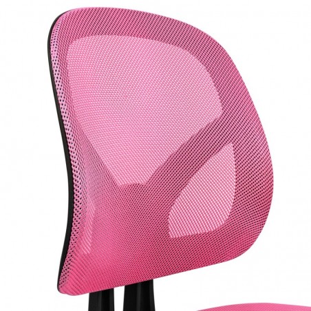 Silla de Oficina Ergonómica sin Reposabrazos con Malla Transpirable y Soporte Lumbar - Juvenil para Escritorio