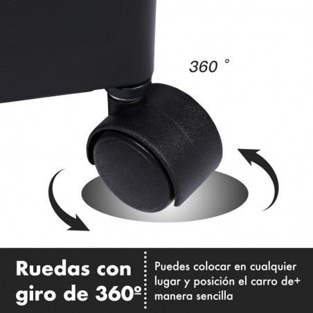 Carro de Cocina Estrecho Alto con Ruedas - Carrito Auxiliar Organizador Verdulero con Estantes y Cajones Plástico