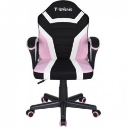 Silla Gaming u Oficina niños Infantil de Tela giratoria ergonómica Estudio o Escritorio con Ruedas Brazos diseño Moderno