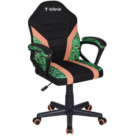 Silla Infantil Gaming y Oficina Ergonómica Giratoria con Ruedas - Sillón para Niños con Diseño Moderno y Tela Transpirable