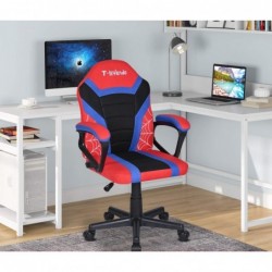 Silla Infantil Gaming y Oficina Ergonómica Giratoria con Ruedas - Sillón para Niños con Diseño Moderno y Tela Transpirable