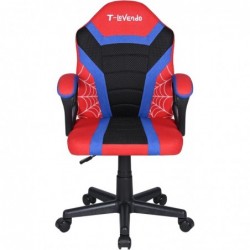 Silla Infantil Gaming y Oficina Ergonómica Giratoria con Ruedas - Sillón para Niños con Diseño Moderno y Tela Transpirable