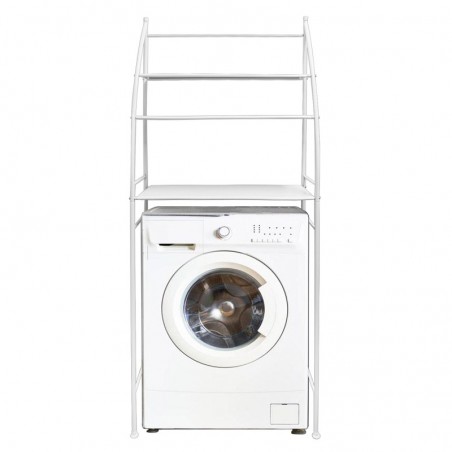Estantería baño sobre inodoro wc o lavadora metálica - Estante de almacenamiento ahorra espacio - 3 niveles - Cocina
