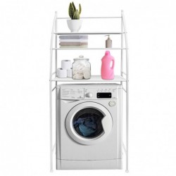 Estantería baño sobre inodoro wc o lavadora metálica - Estante de almacenamiento ahorra espacio - 3 niveles - Cocina