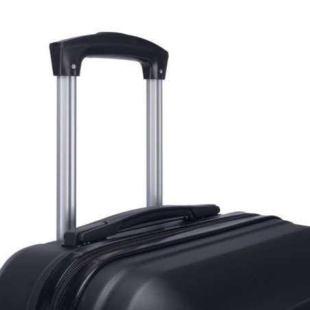 Juego de 3 Maletas Trolley ABS Semirígidas con 4 Ruedas Giratorias - Set Cabina, Mediana y Neceser con Candado