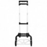 Carretilla de Mano portátil Plegable y Extensible con Ruedas- Carro de Transporte Aluminio Ligero- con Cuerdas de Goma