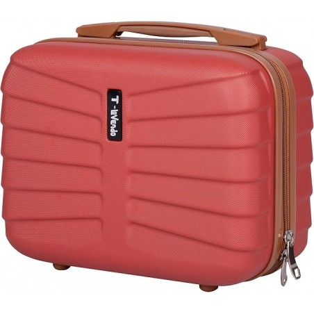 Juego 3 Maletas Viaje T-LOVENDO ABS Rígidas Set Trolley con 4 Ruedas Dobles - Cabina 55cm Mediana y Neceser con Cerradura