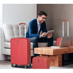 Juego o Set de 3 Maletas de Viaje - 4 Ruedas Dobles giratorias - Neceser - Maleta de Cabina - Equipaje de Mano - Ligeras