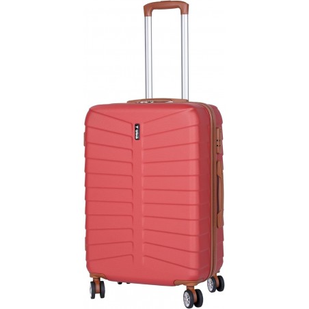 Juego 3 Maletas Viaje T-LOVENDO ABS Rígidas Set Trolley con 4 Ruedas Dobles - Cabina 55cm Mediana y Neceser con Cerradura
