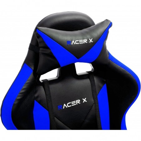 Silla Gaming Ergonómica Racer X Reclinable hasta 180° - Sillón Gamer Profesional con Soporte Lumbar y Cervical