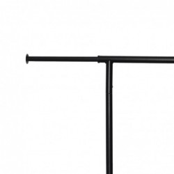 Perchero burro ropa extensible y ajustable con ruedas- barra para zapatero- Pequeño- Estrecho- Resistente- Metálico