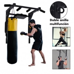 Barra de Dominadas para Pared Multi agarre 2 en 1 Calistenia Hasta 150 kilos Entrenamiento de Fuerza Wall Bars