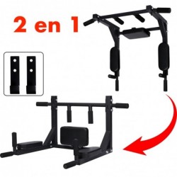 Barra de Dominadas para Pared Multi agarre 2 en 1 Calistenia Hasta 150 kilos Entrenamiento de Fuerza Wall Bars
