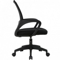 Silla de Oficina o Escritorio ergonómica con Soporte Lumbar, Malla Transpirable, Regulable en Altura, Ruedas antiarañazo