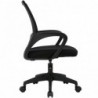 Silla de Oficina o Escritorio ergonómica con Soporte Lumbar, Malla Transpirable, Regulable en Altura, Ruedas antiarañazo