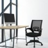 Silla de Oficina o Escritorio ergonómica con Soporte Lumbar, Malla Transpirable, Regulable en Altura, Ruedas antiarañazo