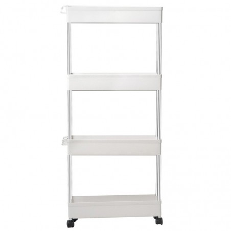 Carro de Cocina Estrecho Alto T-LOVENDO con Ruedas - Carrito Auxiliar Organizador Verdulero con Cajones Plástico