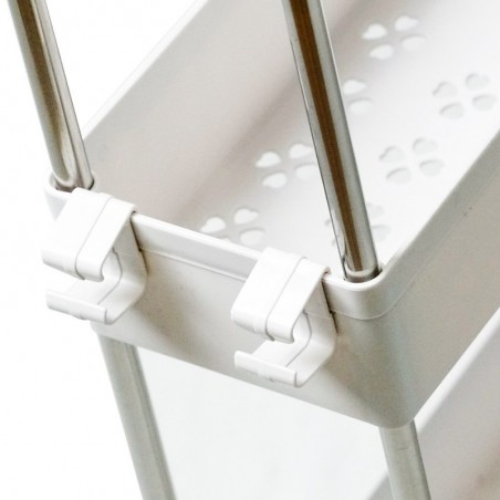 Carro de Cocina Estrecho Alto T-LOVENDO con Ruedas - Carrito Auxiliar Organizador Verdulero con Cajones Plástico