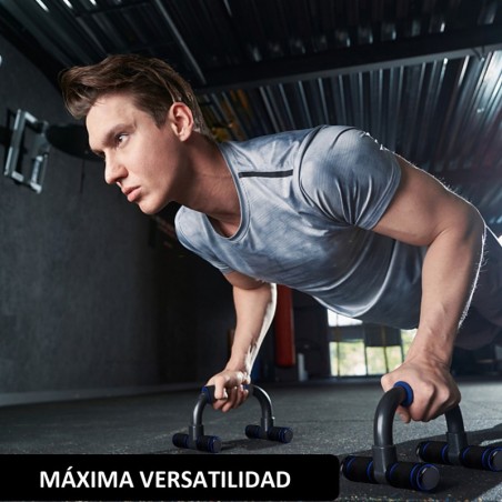 Soporte para Flexiones Push Up Gimnasio en Casa Ejercicio Rutina Bars Stand Entrenamiento Muscular Pectorales Espuma