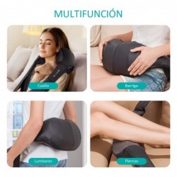 Masajeador de Cuello y Hombros, Shiatsu Masajeador Cervical Eléctrico con Función de Calor Masajeador Espalda Relajación