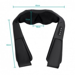 Masajeador de Cuello y Hombros, Shiatsu Masajeador Cervical Eléctrico con Función de Calor Masajeador Espalda Relajación