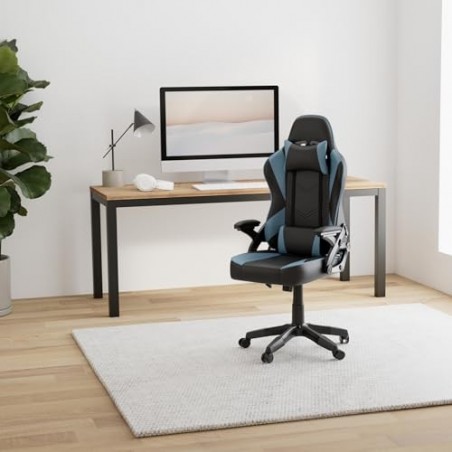 Silla Gaming Ergonómica con Tela Transpirable y Antimanchas - Sillón Gamer Profesional con Reposabrazos, Reposacabezas y Cojín