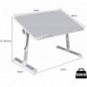 Mesa Portátil de Ordenador para Cama, Regulable en Altura y Ángulo, Mesa Plegable para Netbook, Ordenador Portátil, Sofá