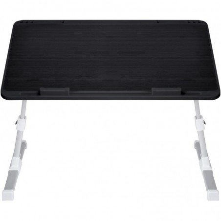 Mesa Portátil Ordenador para Cama T-LOVENDO Regulable en Altura y Ángulo 60x40 cm Plegable con Soporte para Laptop y Tablet