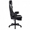 Silla Gamer Gaming Profesional, Ergonómica, de Tela Transpirable y Antimanchas, Reposabrazos Abatibles, con Reposapiés.