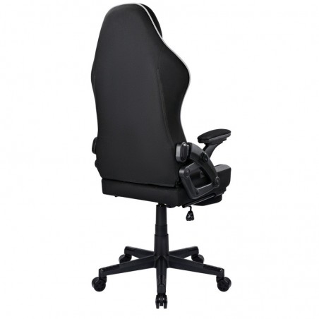 Silla Gaming Profesional Ergonómica con Tela Transpirable y Antimanchas - Sillón Gamer con Reposapiés y Reposabrazos Abatibles