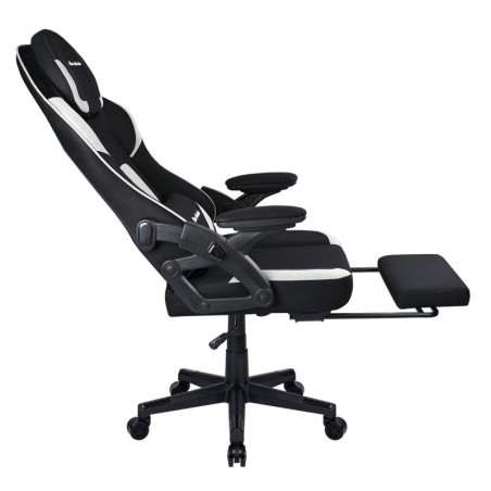 Silla Gaming Profesional Ergonómica con Tela Transpirable y Antimanchas - Sillón Gamer con Reposapiés y Reposabrazos Abatibles