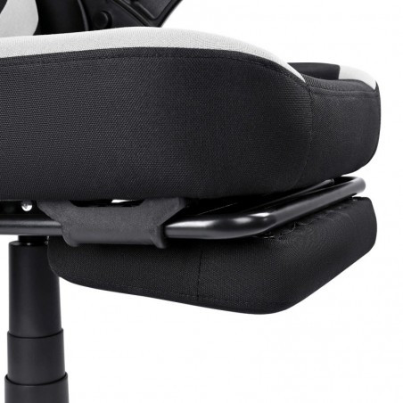 Silla Gaming Profesional Ergonómica con Tela Transpirable y Antimanchas - Sillón Gamer con Reposapiés y Reposabrazos Abatibles