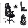 Silla Gamer Gaming Profesional, Ergonómica, de Tela Transpirable y Antimanchas, Reposabrazos Abatibles, con Reposapiés.